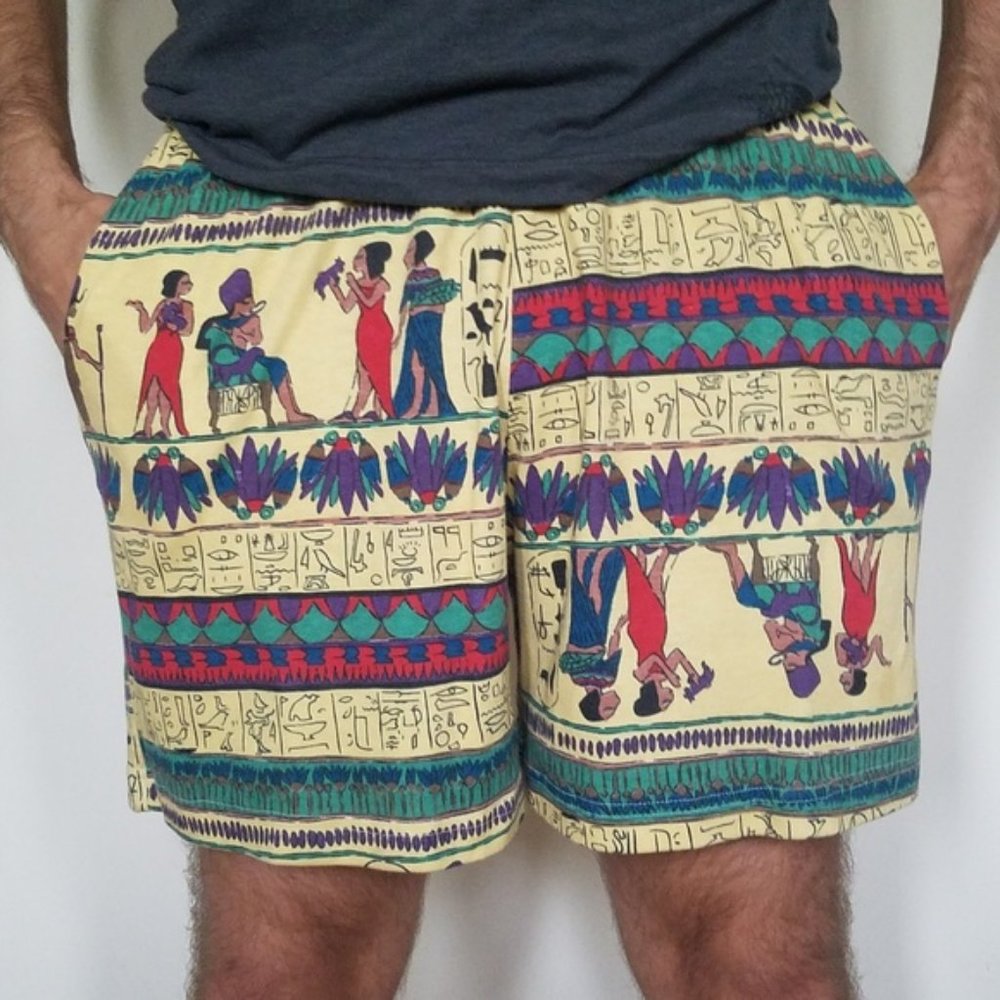 Vintage Zuma Sportswear shorts Egyptian Pattern